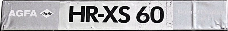 Compact Cassette AGFA HR-XS 60 Type I Normal 1989 Europe
