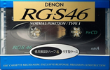 Compact Cassette Denon RG-S 46 Type I Normal 1991 Japan