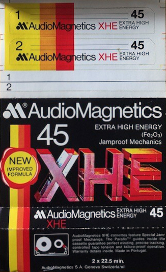 Compact Cassette Audio Magnetics XHE 45 Type I Normal 1975 Europe