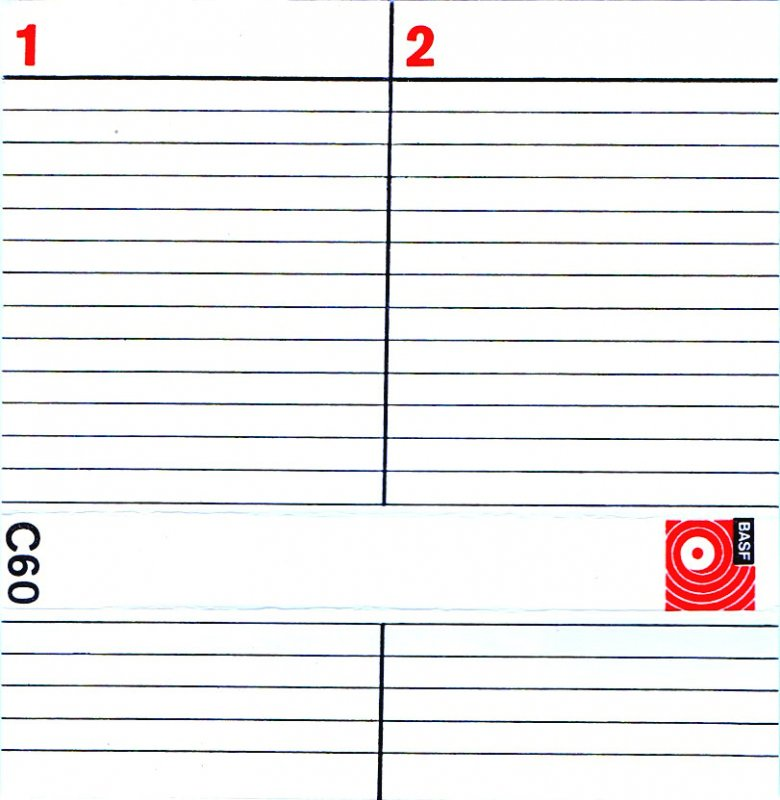 Compact Cassette BASF LH 60 Type I Normal 1971 Brazil