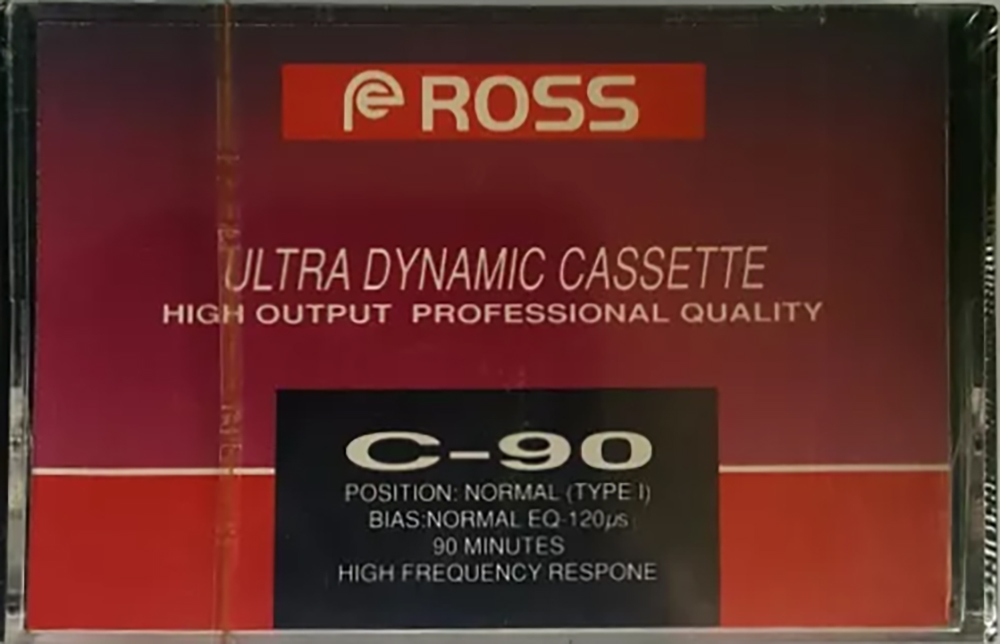 Compact Cassette Ross 90 "Ultra Dynamic Cassette" Type I Normal Unknown Country