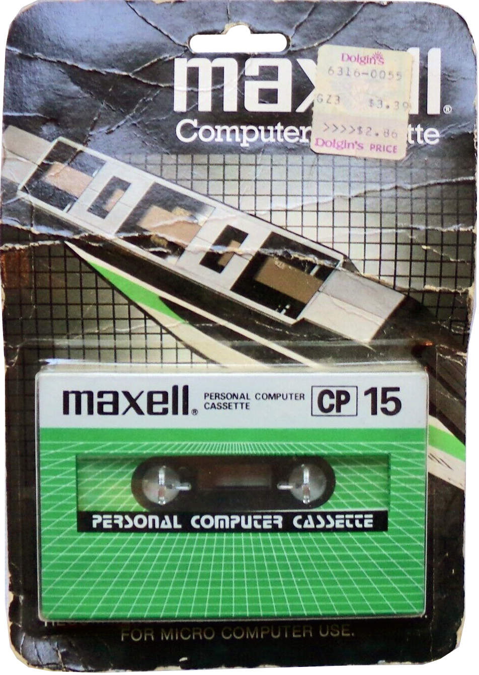 Blister Maxell CP 15 Computer Cassette 1985 USA