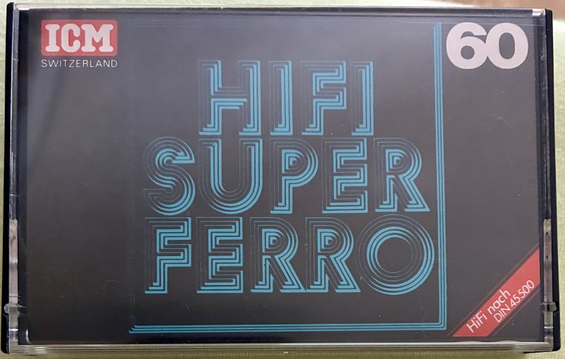 Compact Cassette ICM HIFI Super Ferro 60 Type I Normal 1978 Europe