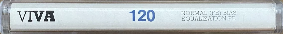 Compact Cassette VIVA HIFI Superferro 120 Type I Normal 1985 France, Germany