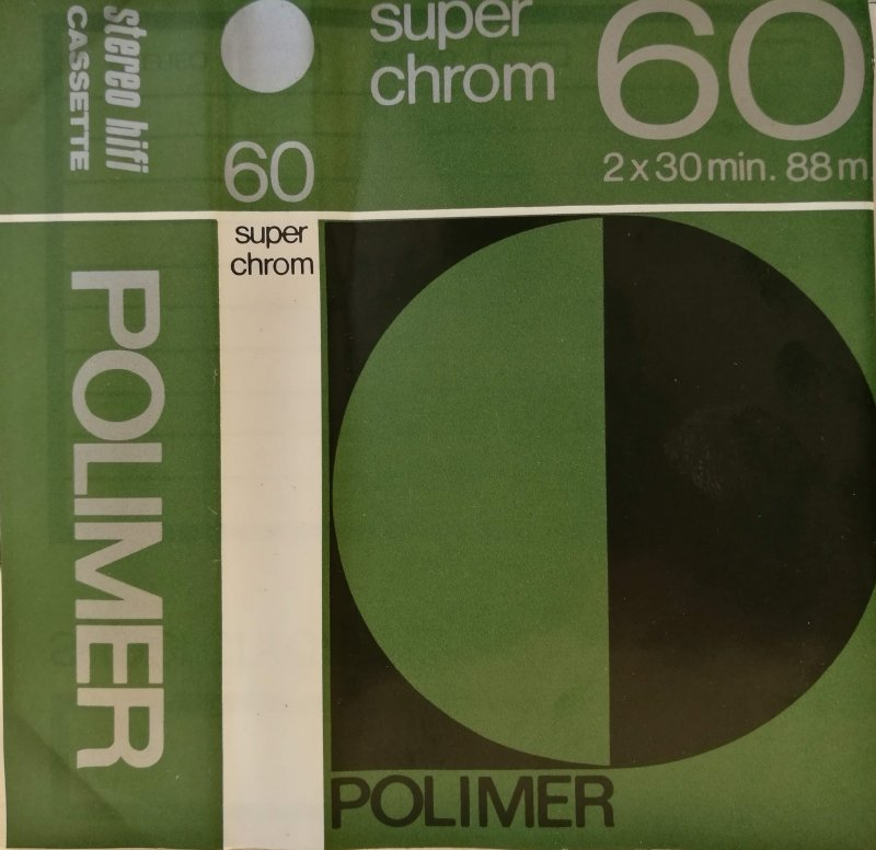 Compact Cassette Polimer 60 Type II Chrome 1979 Hungary