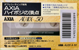 Compact Cassette AXIA AU-IIx 50 "AU2X A 50" Type II Chrome 1992 Japan