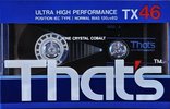 Compact Cassette Thats TX 46 Type I Normal 1987 Europe