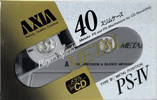 Compact Cassette AXIA PS-IV 40 "PS-4 B 40" Type IV Metal 1991 Japan