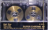 Compact Cassette AML Super Chrome 60 Type II Chrome 1983 USA