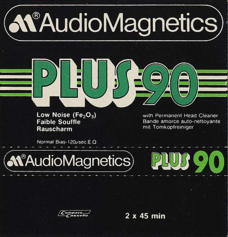 Compact Cassette Audio Magnetics Plus 90 Type I Normal 1978 Europe