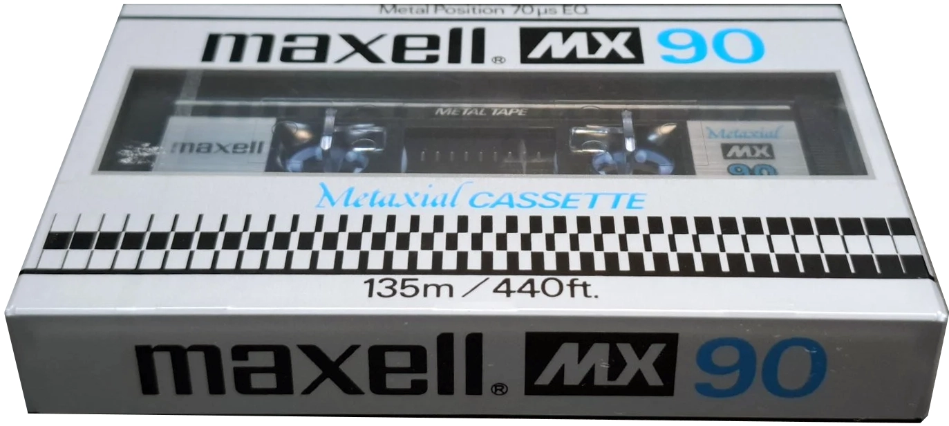 Compact Cassette Maxell MX 90 Type IV Metal 1980 Europe
