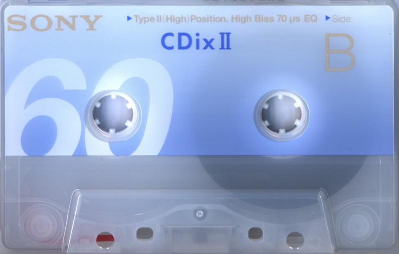 Compact Cassette Sony CDix II 60 "C60CDX2L" Type II Chrome 2001 Japan