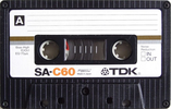Compact Cassette TDK SA 60 Type II Chrome 1979 USA