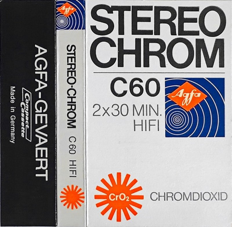 Compact Cassette AGFA Stereochrom 60 Type II Chrome 1972 Europe