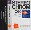 Compact Cassette AGFA Stereochrom 60 Type II Chrome 1972 Europe