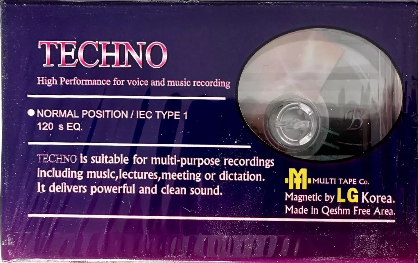 Compact Cassette Techno 60 Type I Normal Iran