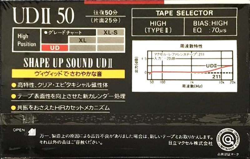 2 pack Maxell UDII / UD2 50 Type II Chrome 1988 Japan