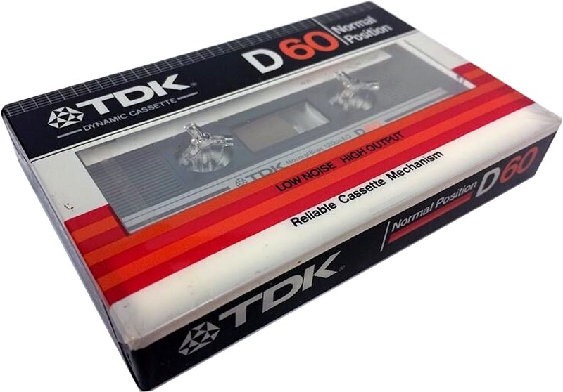 Compact Cassette TDK D 60 Type I Normal 1982 Japan