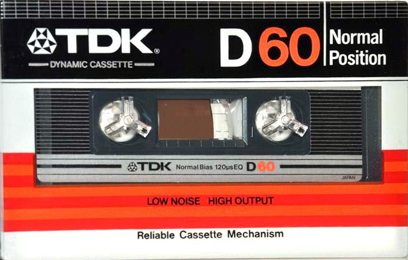 Compact Cassette TDK D 60 Type I Normal 1982 Japan