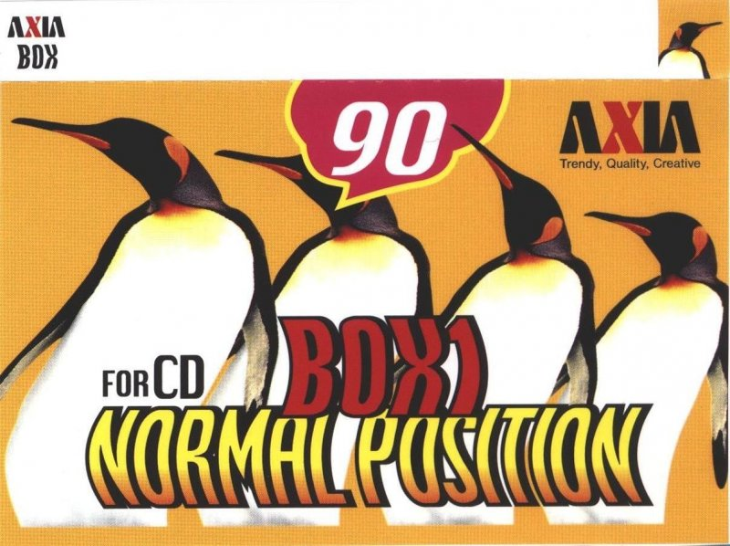 Compact Cassette AXIA Box 1 90 "BOX1C 90" Type I Normal 1997 Japan