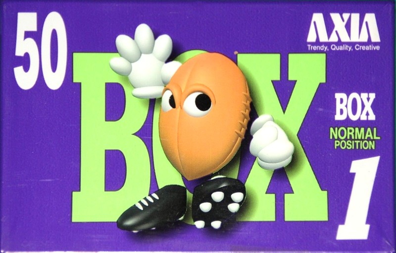 Compact Cassette AXIA Box 1 50 "BOX1A 50" Type I Normal 1995 Japan