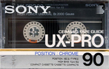 Compact Cassette Sony UX-Pro 90 Type II Chrome 1986 Europe
