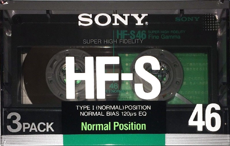 3 pack Sony HF-S 46 Type I Normal 1988 Japan