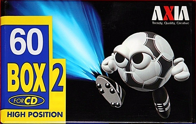 Compact Cassette AXIA Box 2 60 "BOX2B 60" Type II Chrome 1996 Japan