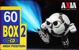 Compact Cassette AXIA Box 2 60 "BOX2B 60" Type II Chrome 1996 Japan