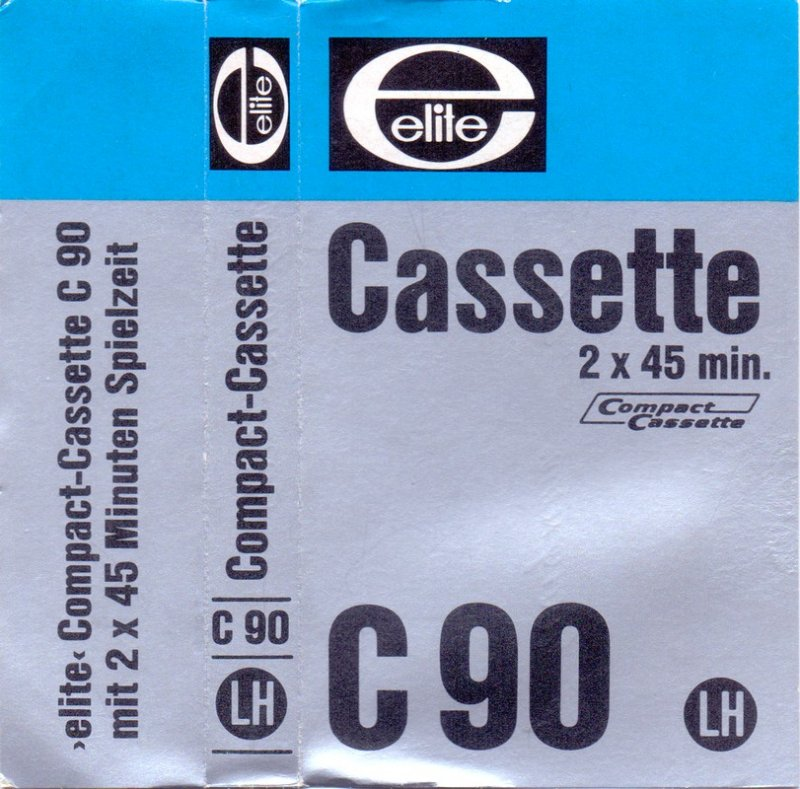 Compact Cassette Elite LH 90 Type I Normal 1974 Germany