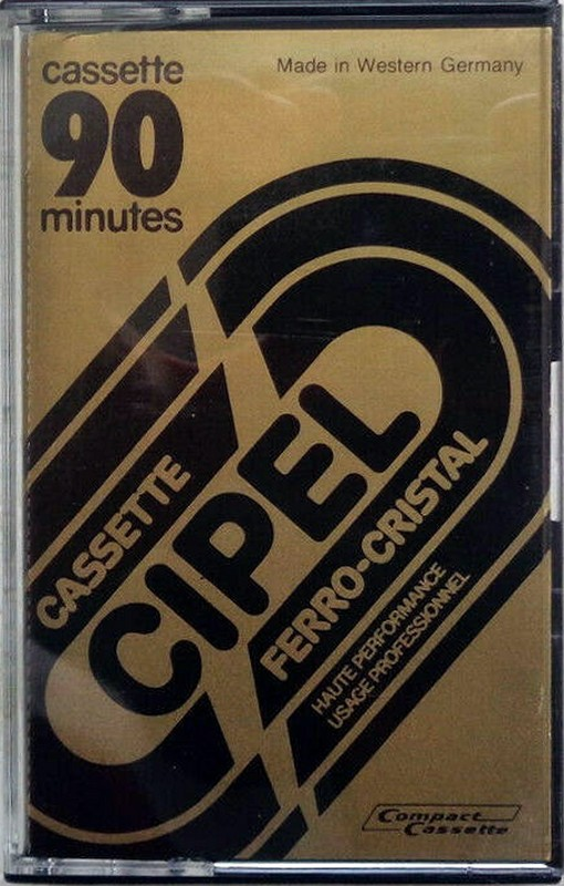 Compact Cassette Cipel Ferro-cristal 90 Type I Normal 1980 France