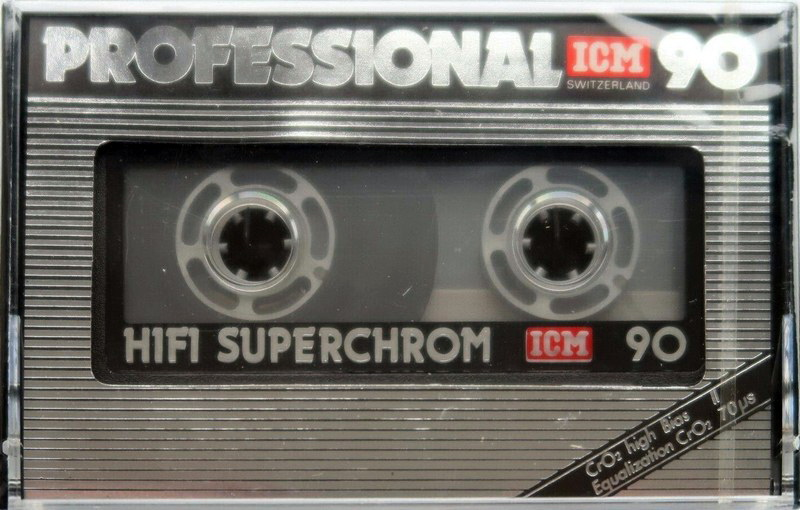 Compact Cassette ICM HIFI Super Chrom 90 Type II Chrome Europe