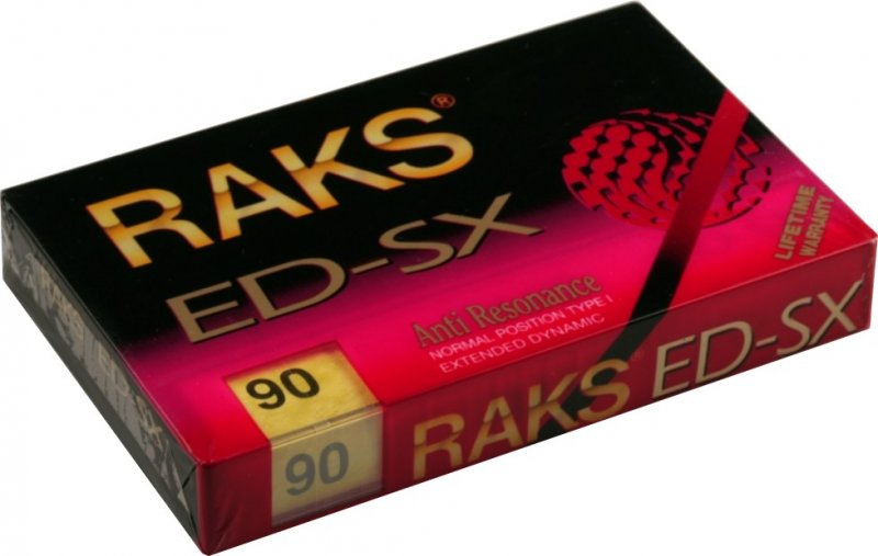 Compact Cassette RAKS ED-SX 90 Type I Normal 1993 Europe
