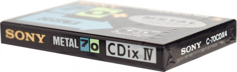 Compact Cassette Sony CDix IV 70 "C-70CDX4" Type IV Metal 1991 Japan