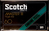 Compact Cassette Scotch Master II 60 Type II Chrome 1977 Europe