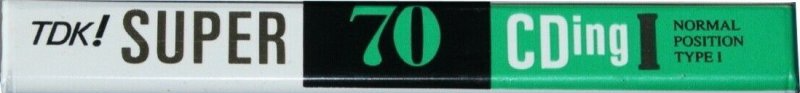 Compact Cassette TDK Super CDing 1 70 "SCD1-70A" Type I Normal 1993 Japan