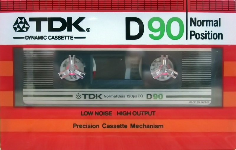 Compact Cassette TDK D 90 Type I Normal 1982 Europe