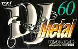 Compact Cassette TDK DJ Metal Disc Jack 60 "DJM-60S" Type IV Metal 1997 Japan