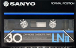 Compact Cassette Sanyo LNIII 30 Type I Normal 1983 Japan