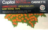 Compact Cassette Capitol Psychedelic Flowers 30 Type I Normal 1970 USA