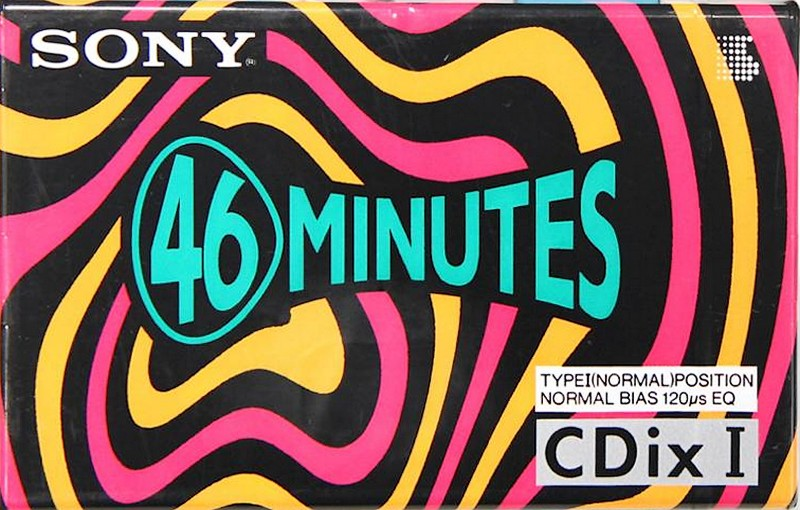 Compact Cassette Sony CDix I 46 "C-46CDX1" Type I Normal 1991 Japan