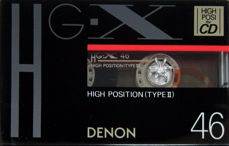 Compact Cassette Denon HG-X 46 Type II Chrome 1990 Japan