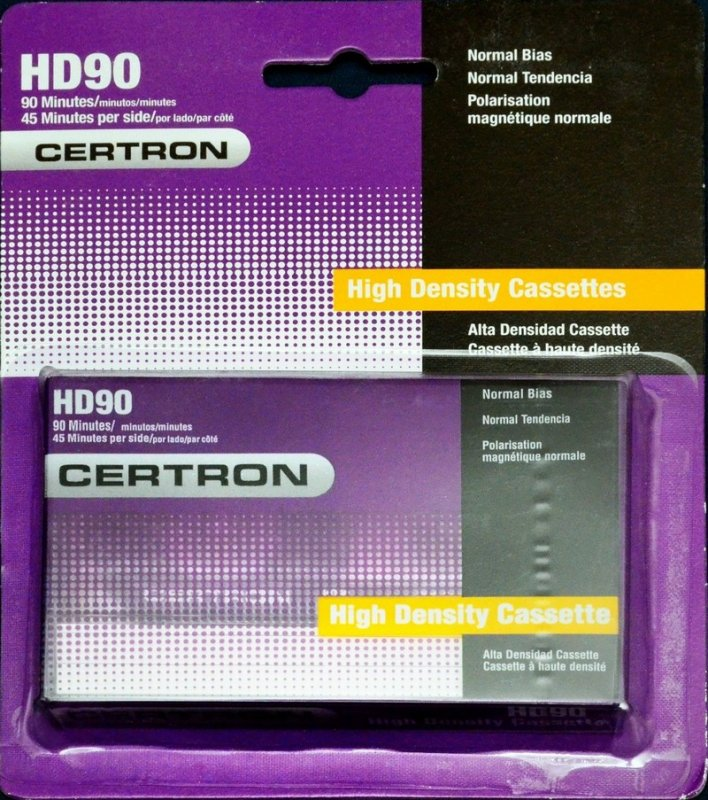 Compact Cassette Certron HD 90 Type I Normal China