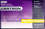 Compact Cassette Certron HD 90 Type I Normal China