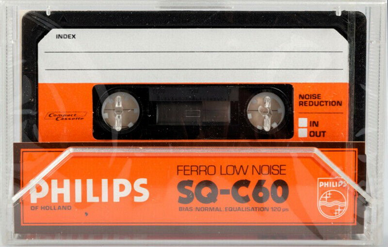Compact Cassette Philips Studio Quality 60 Type I Normal 1981 Europe