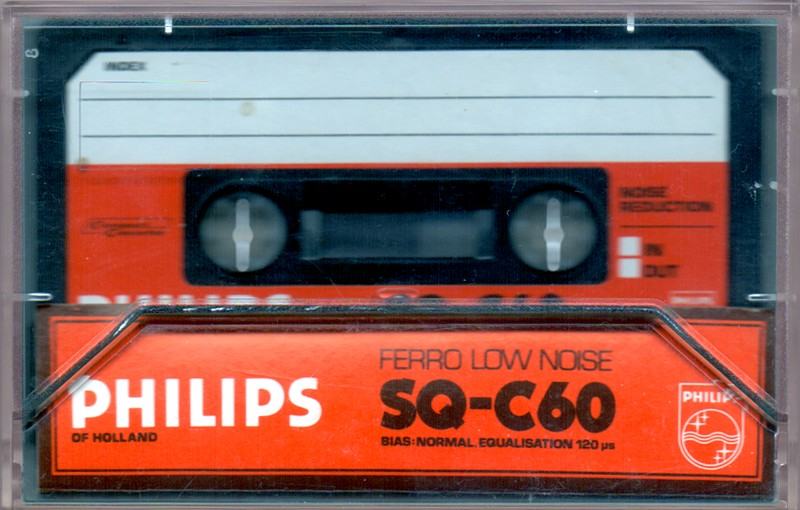 Compact Cassette Philips Studio Quality 60 Type I Normal 1981 Europe