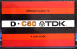 Compact Cassette TDK D 60 Type I Normal 1972 Japan