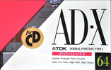 Compact Cassette TDK AD-X 64 "AD-X64M" Type I Normal 1990 Japan