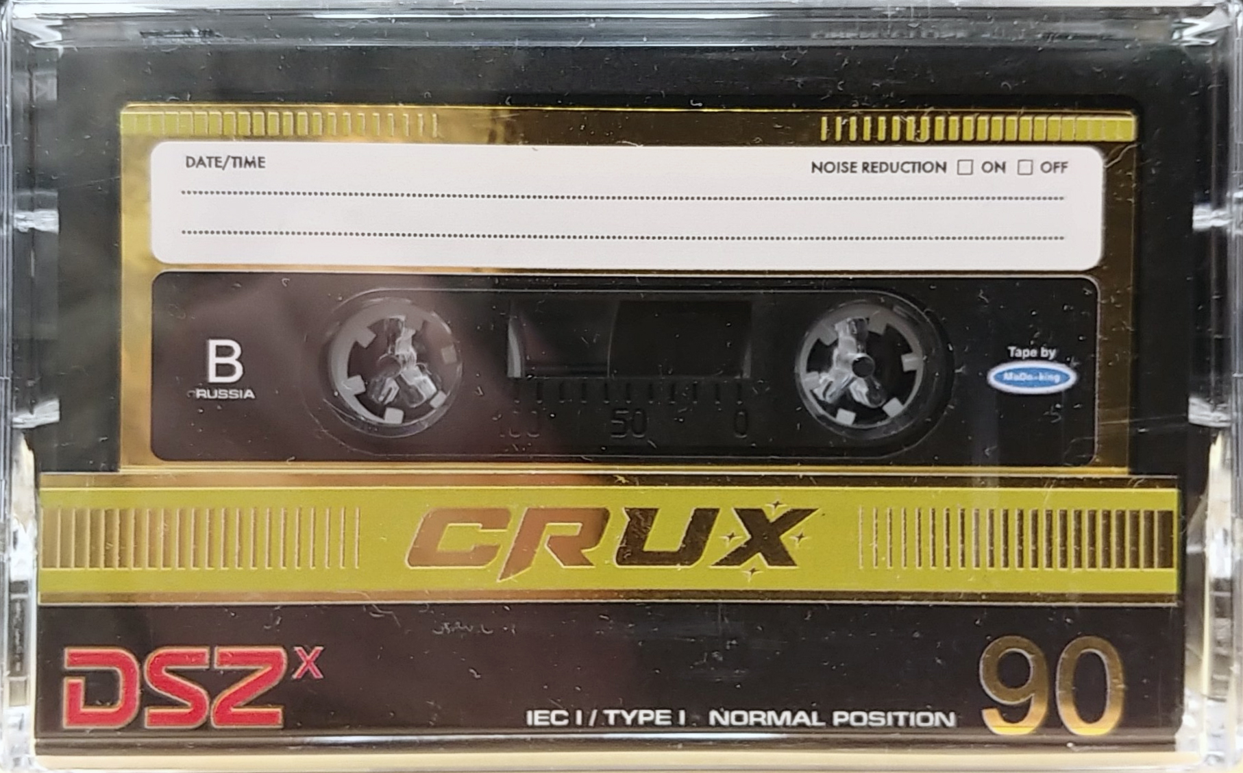 Compact Cassette CRUX DSZ 90 "X gold" Type I Normal 2023 Worldwide