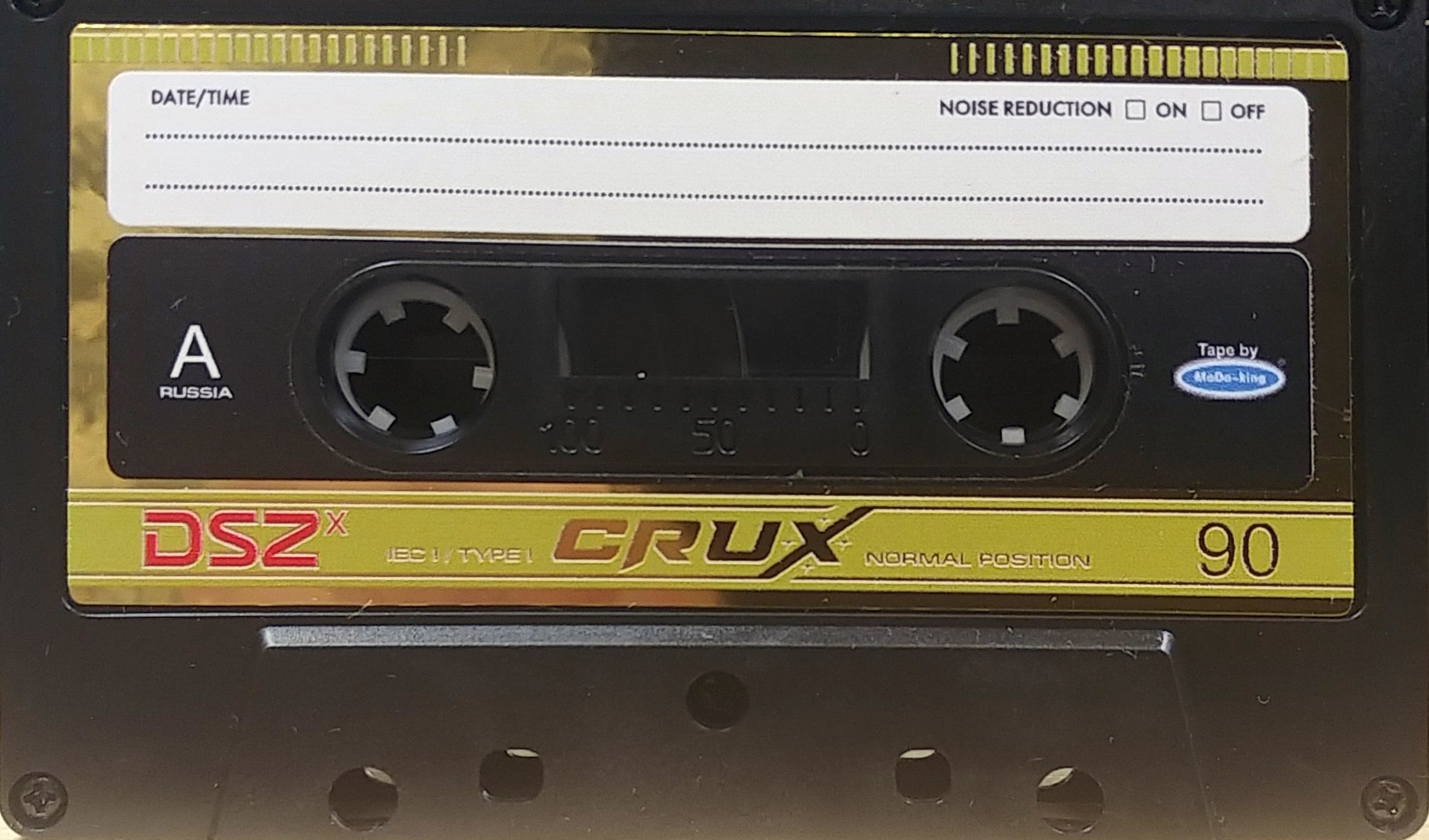 Compact Cassette CRUX DSZ 90 "X gold" Type I Normal 2023 Worldwide